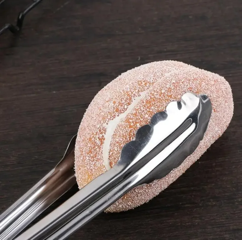 Stainless Steel Kitchen Clamp Baking Tool BBQ Clamp Self-Service Food Clamp Steak Roast Meat Clamp Bread Clamp For Home Goods