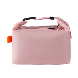 Portable Insulated Lunch and Food Storage Bag with Aluminum Foil Lining (Pink)