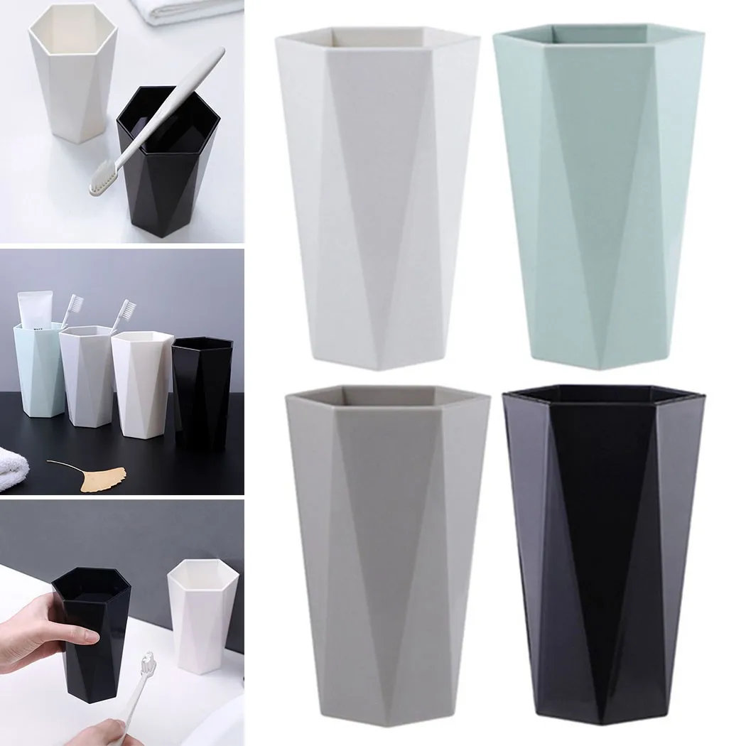 

1pcs High Quality Portable Brand New Bathroom Tooth Mug Cup Toothbrush Holder Washing Plastic Cup Tooth Mug 300ml