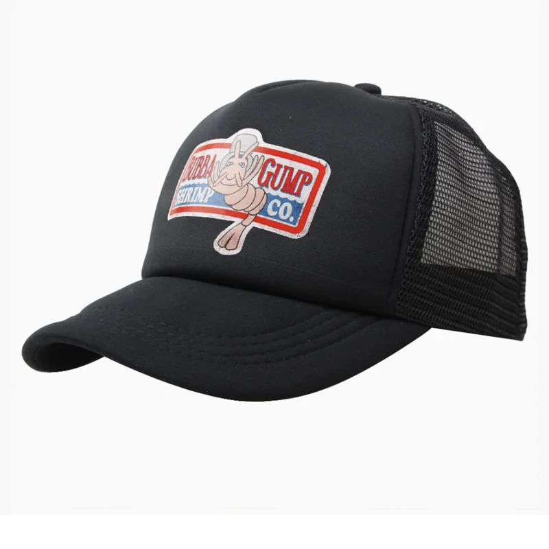 Outdoor Forrest Bubba Gump Red Cap Shrimp CO. Baseball Hat Forrest Gump Costume Cosplay Printed Embroidery Sport Hats