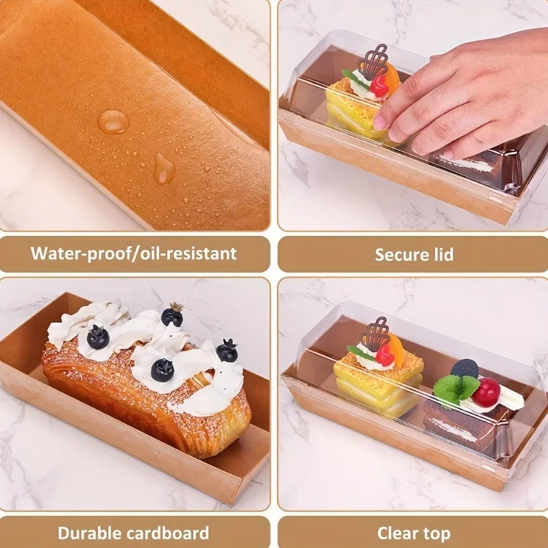 Sandwich box cake meat floss bento box baked desserts box100pcs