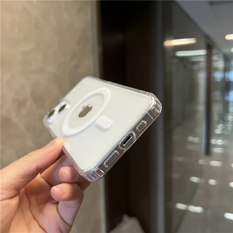 Shockproof Magsafe Magnetic Wireless Charging Back Cover