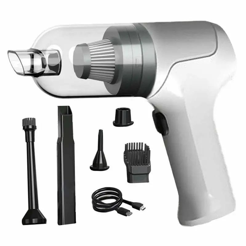 

Car Vacuum 120W Mini Vacuum For Travel 6000Pa Suction Hand Held Vacuum For Car Interior Cleaning Wet And Dry Use