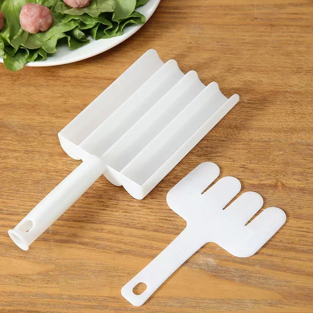 Creative Plastic Meatball Maker Set Fried Fish Beaf Meat Making Balls Mold Spoon Meat Tools Kitchen Gadgets Cooking Accessories