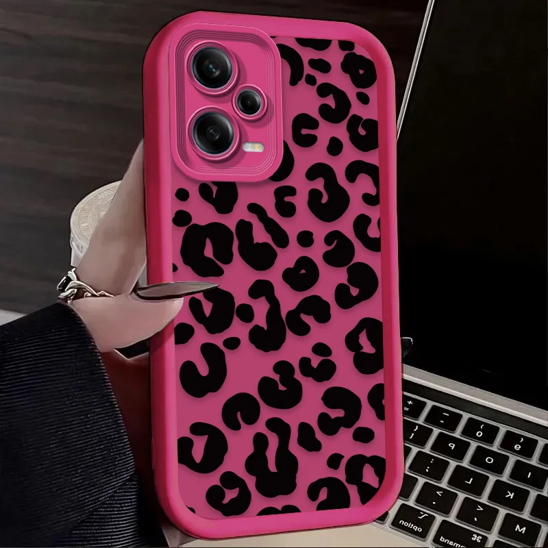 Black Leopard Print Matte Phone Case