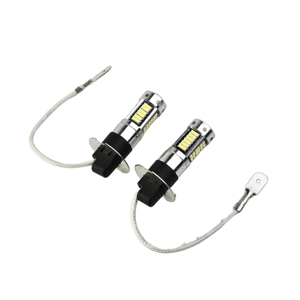 

Bulbs Fog Light Brand New Fast Response Replacement Super Bright 1Pair 6000K White Accessory Canbus H3 Kit LED