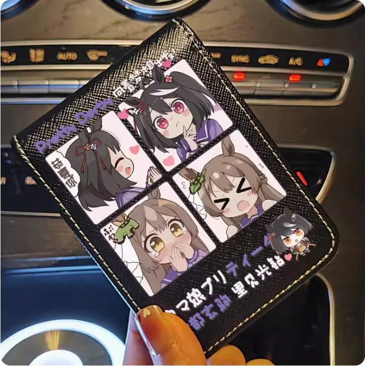 Anime Umamusume Pretty Derby Speical Week Fashion Wallet PU Purse Card Cash Holder Bag Cosplay Gift B240