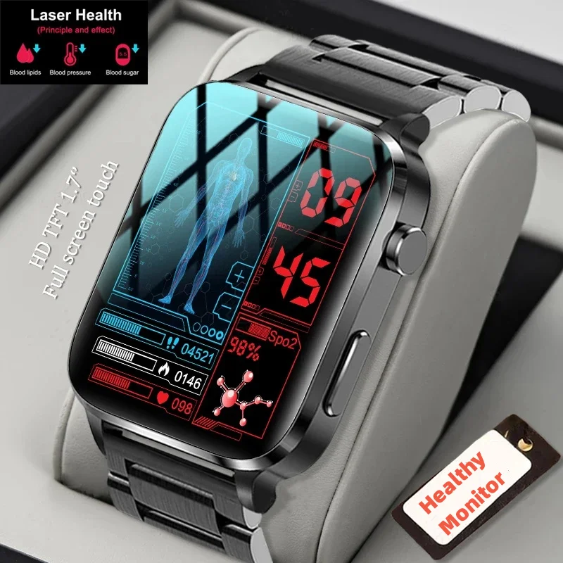 

2023New Smart Watch Men Laser Treatment Of Hypertension Hyperlipidemia Hyperglycemia Heart Rate Healthy Monitor Smartwatch Women