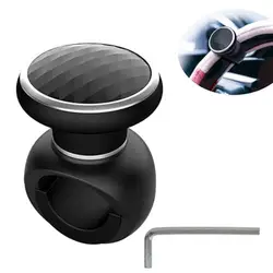 Premium Anti - Slip Steering Wheel Knob Spinner - Enhance Handling and Comfort (Black)