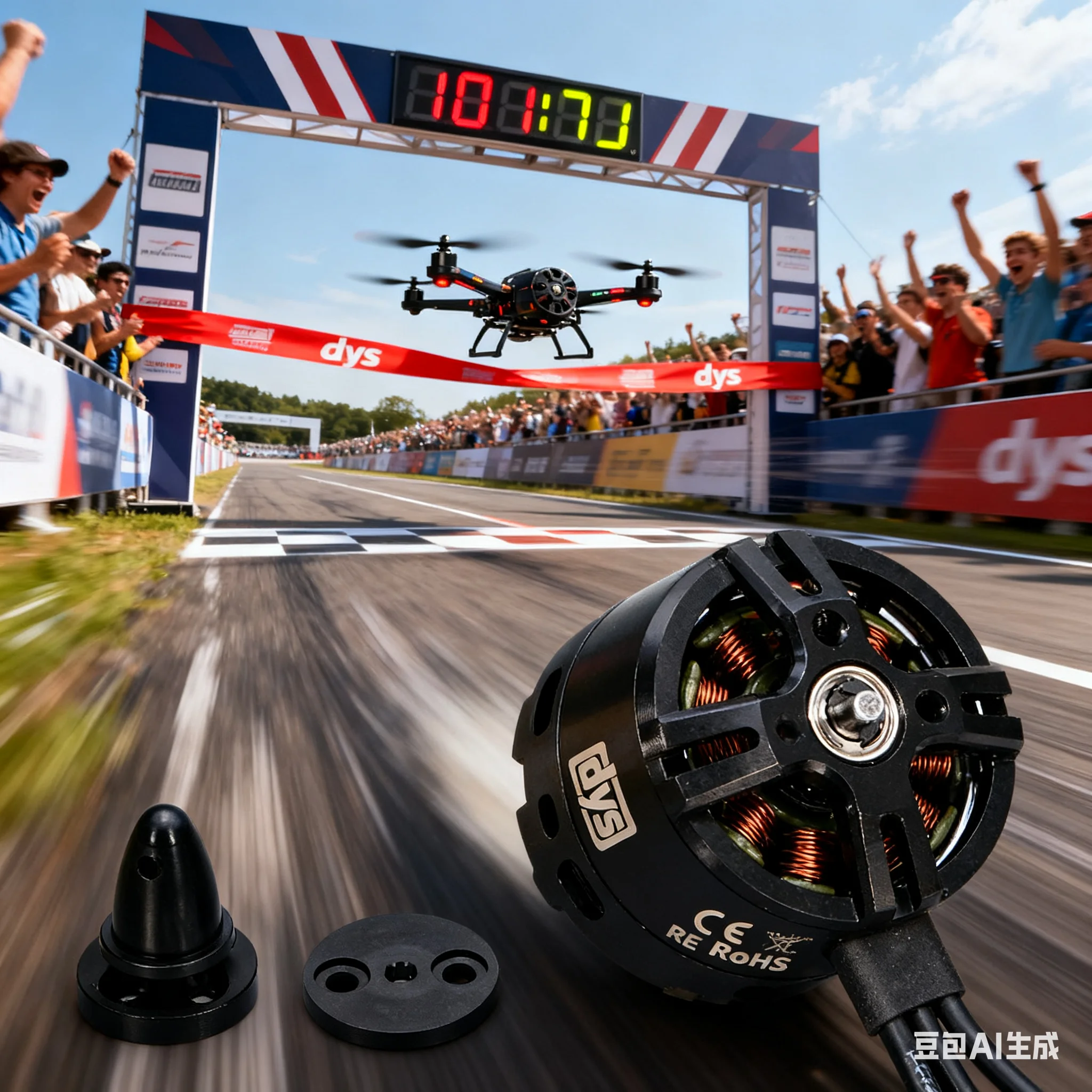 Moteur Brushless BE1806 2300KV/1400KV pour Drone RC FPV