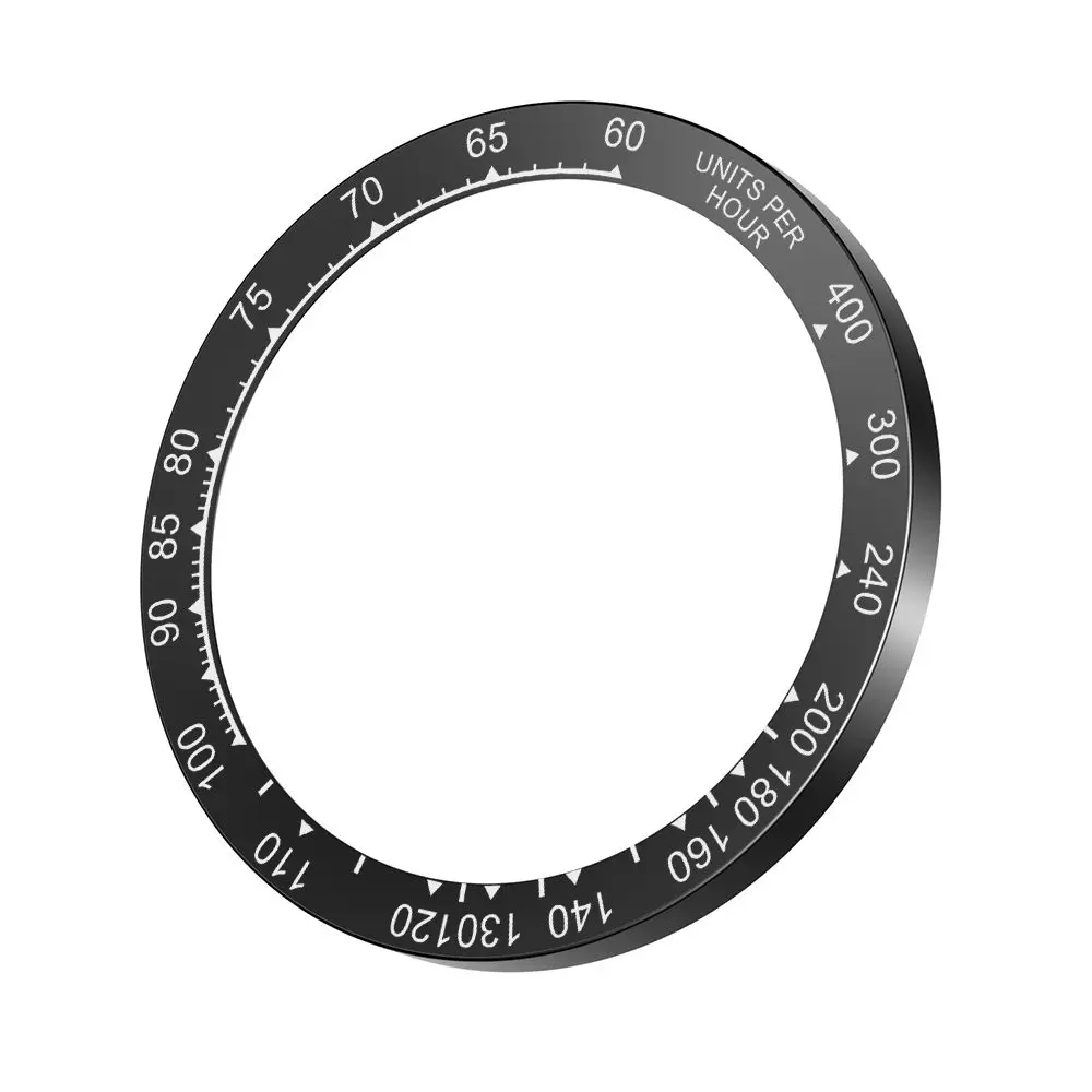 PC Watch Bezel Ring with Time Scale Protective Case Cover and Anti-Scratch Screen Protector