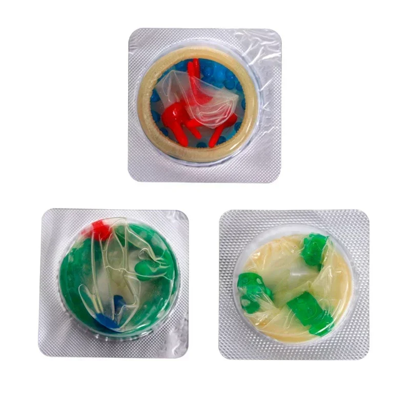 15 Pcs Men Condoms Adult Sex Products Sensation Female G-spot Vaginal Stimulation Condoms Sophora Viciifolia Spike Penis Sleeve mens sex toys