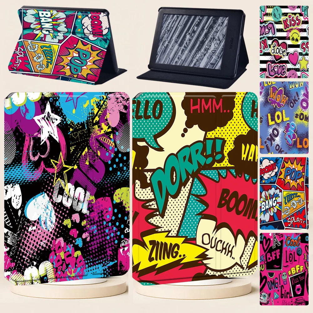 Custodia Per Tablet Per Paperwhite 5(11Th Gen)/Kindle 10Th/Kindle 8Th Gen/Paperwhite 4/Paperwhite1 2 3 Graffiti Art Print Protect Cover