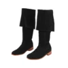 Mens Renaissance Medieval Cosplay Boots Long Boots Pirate Viking Shoes Pu Leather Fancy Carnival Party Anime Shoes ﻿