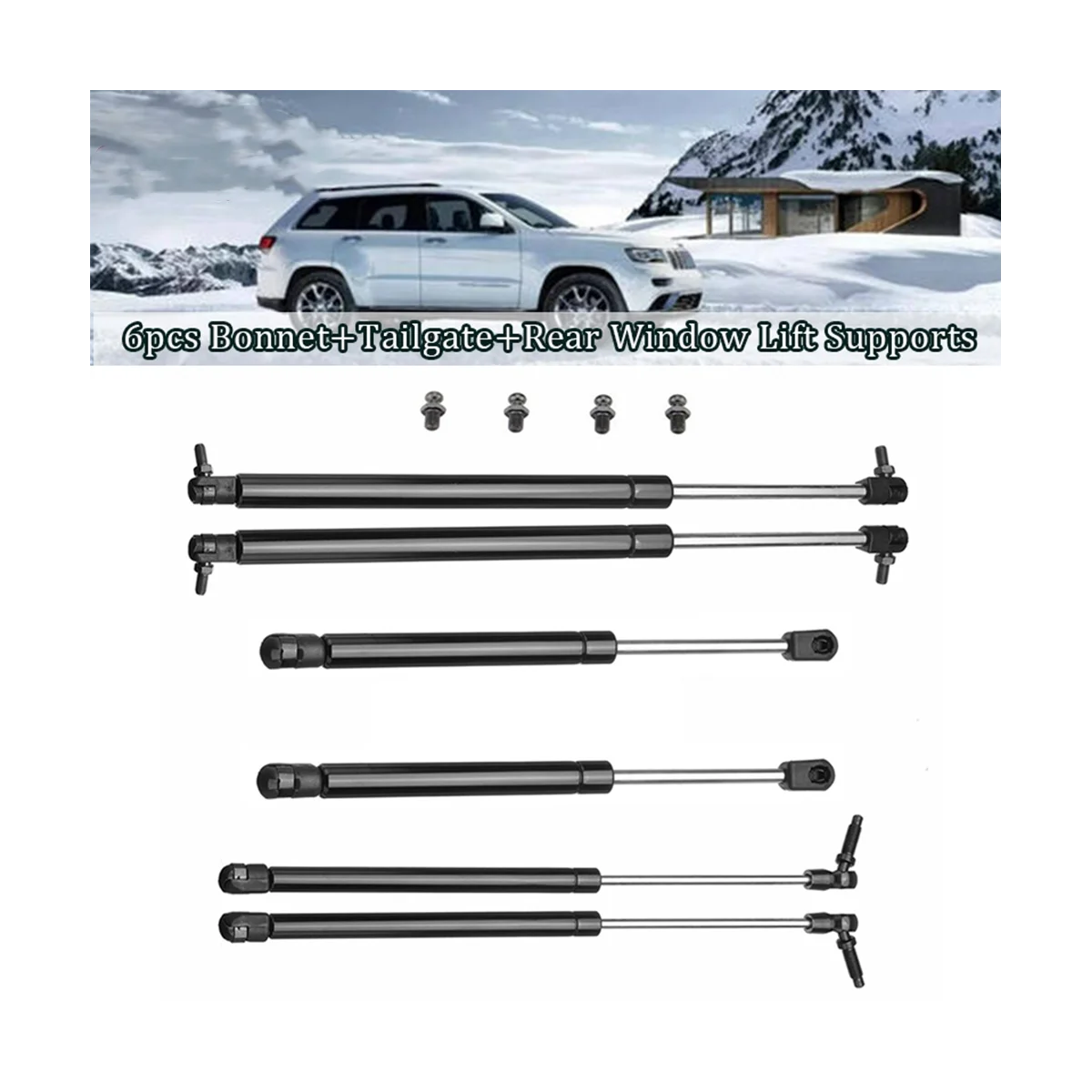 

6Pcs ++Rear Window Lift for 1999-2004 55352897AB 55137022AB 55136965AA
