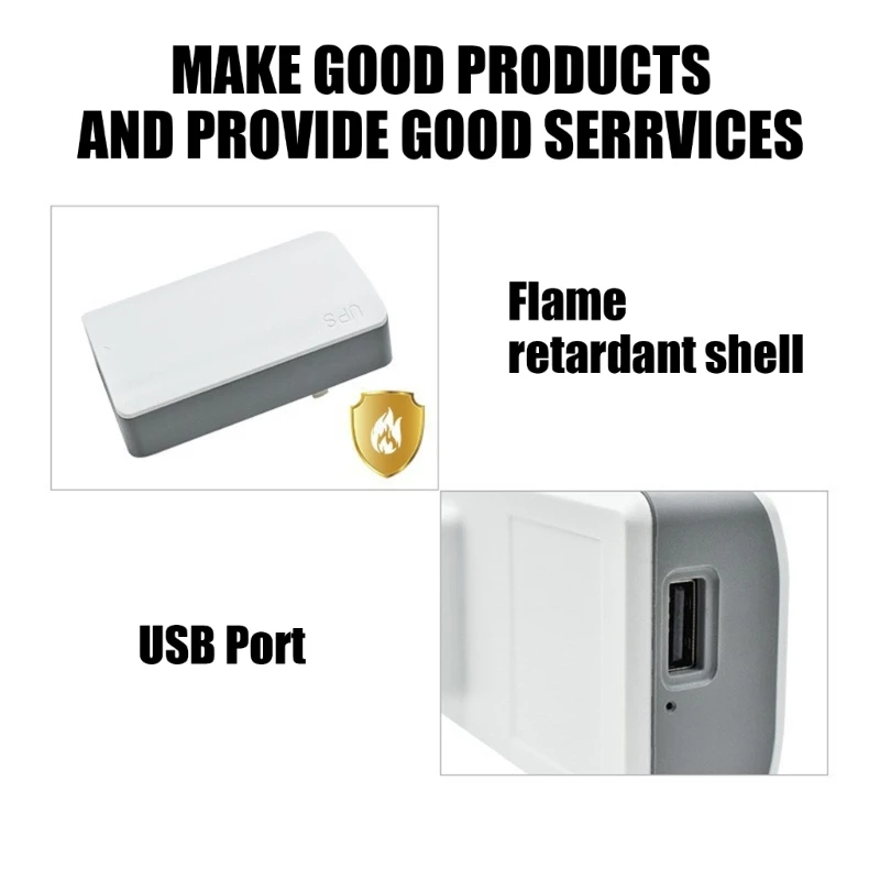 Practical 5V2A Uninterrupted Power Supply Convenient Accessory for High Performances of Modems and Security Cameras D2RD