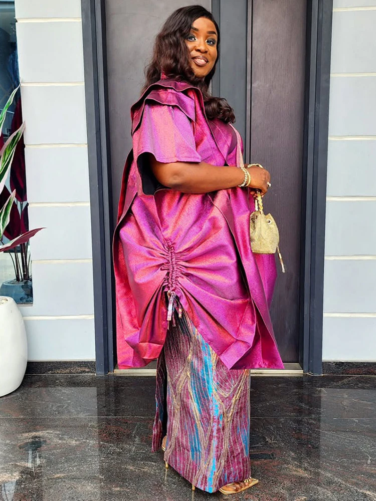 Traditional African Dresses For Women Luxury Wedding Party Birthday Robes Plus Size Dress & Skirt 2 PCS Set 2026 Africa Clothing 2