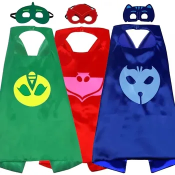 Costumi da Eroe con Mantello Rosso, Blu e Verde, Completi di Maschere, Perfetti per Halloween, Feste di Compleanno e Travestimenti Natalizi