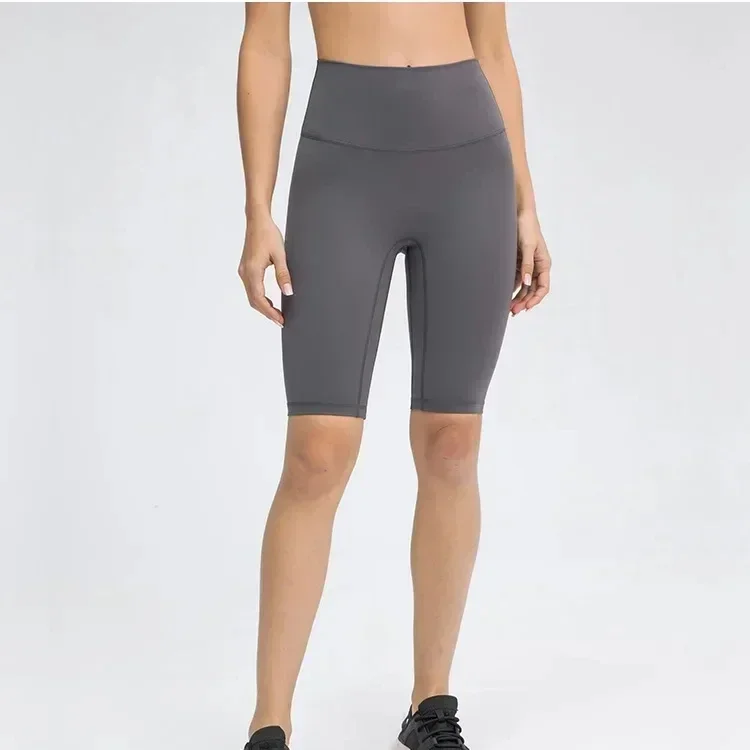 

Lulu Align Women No Front Seam High Waist Gym Shorts Brushed Soft Tummy Control Workout Shorts Sport Woman Tights Yoga Leggings