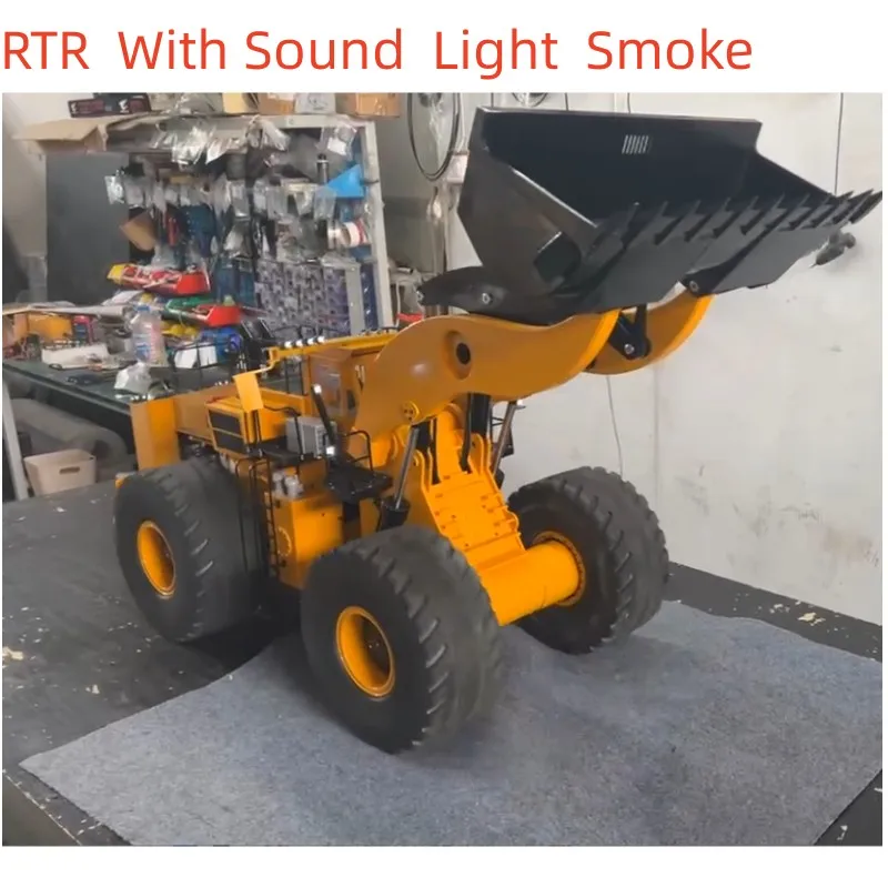 Toys 1/14 L2350 Huge RC Loader Double Pumps Light Sound Remote Control ST8 Cars Trucks Vehicle