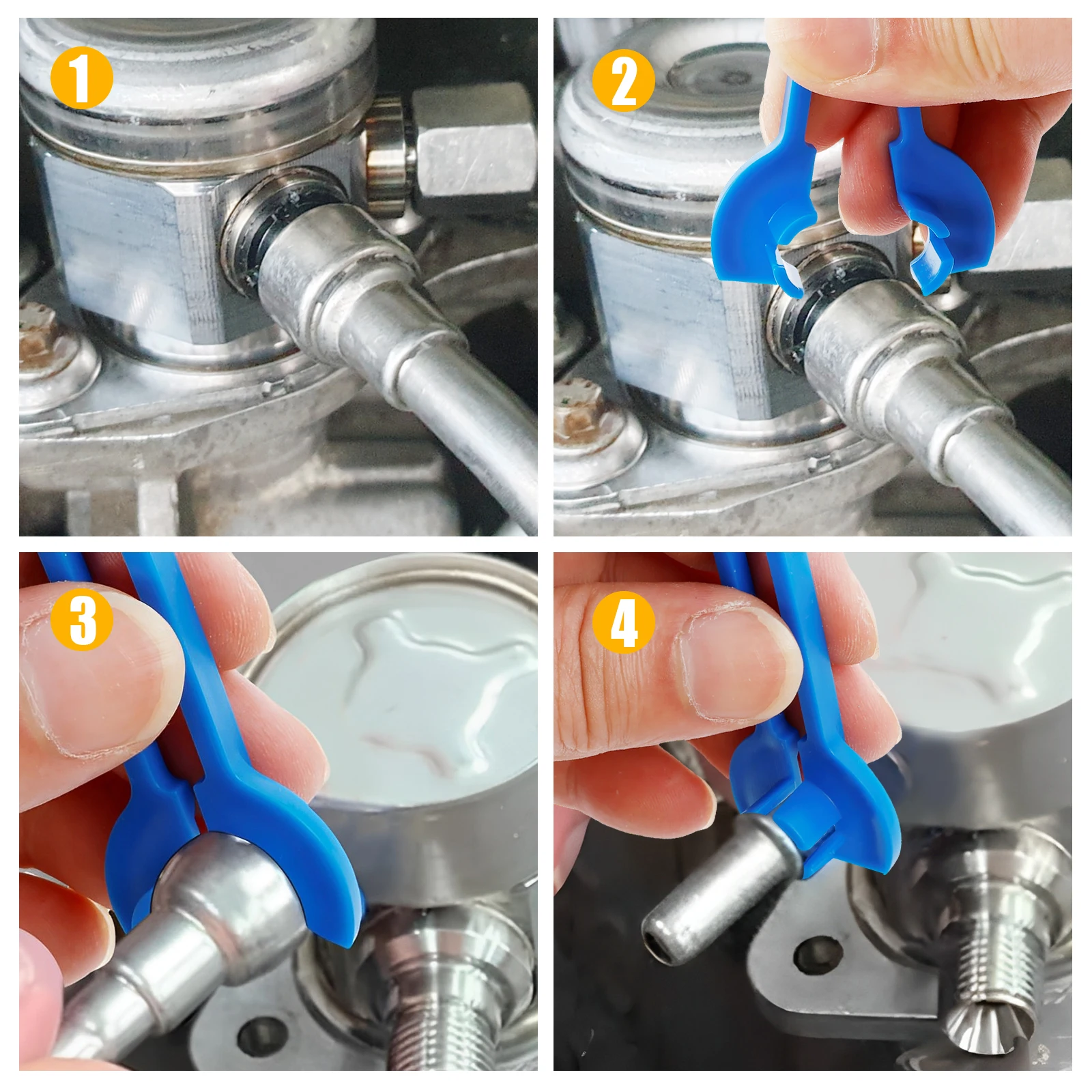 Quick Fuel Line Removal Tool 3/8inch 5/16inch Heater Hose Disconnect Tools Low Profile Fuel Line Disconnect Tool for Car Heater