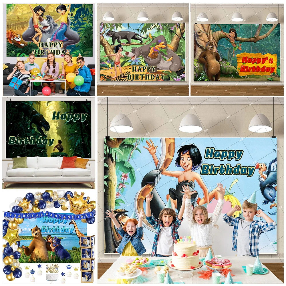 Cartoon The Jungle Book Theme Kids Birthday Party Decoration
