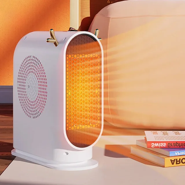 Desktop Electric Heater 500W Portable Home Electric Heater Intelligent Thermostat Fan Winter Electric Heater Heating Tools 1