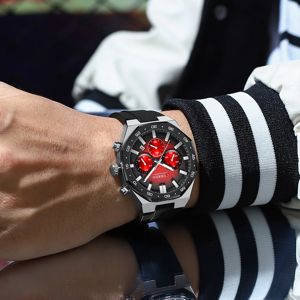 Classic Men's Quartz Watch Multifunction Luminous Chronograph Calendar Waterproof Sports Fashion Watches For Man_voghion.com