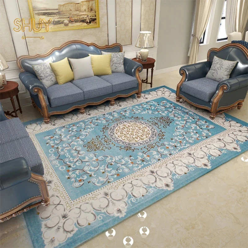 

American Simple Retro Carpet Home Decoration Living Room Bedside Figure Pattern Large Rug Modern Floor Mat Washable Custom Gift