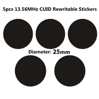 5/10/20Pcs IC CUID Android App MCT Modify 13.56MHz UID Changeable 1K S50 Tags Card Adhesive Sticker Keyfobs Block 0 Writable 1