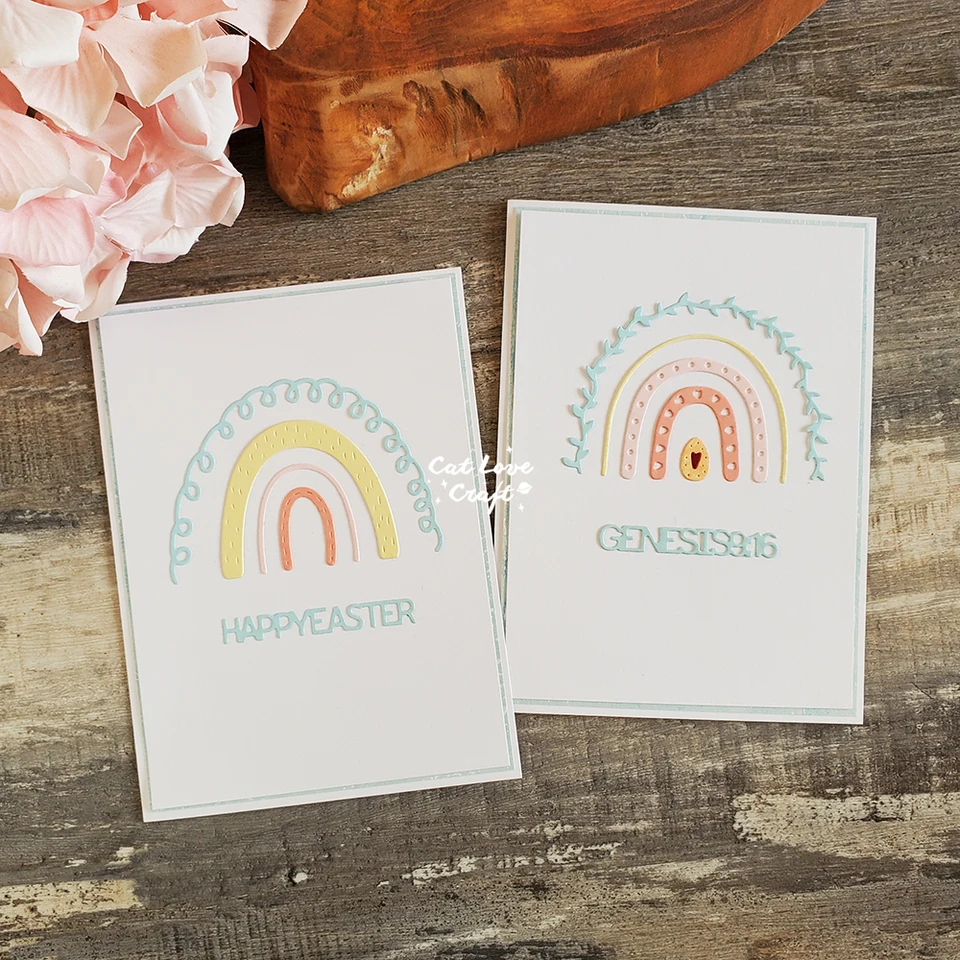 Stencil Per Punzonatura Pasqua - Set 4 Fustelle Metallo Per Decorazioni Creative