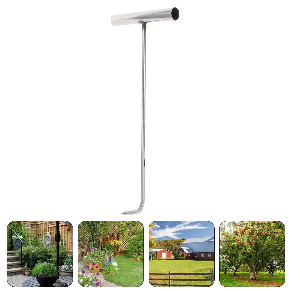 

Manhole Cover Hook Heavy Duty Manhole Lid Hook T Handle Manhole Hook Puller