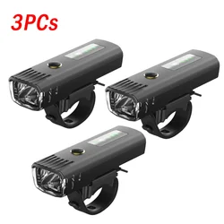 USB Rechargeable Smart Sensor Bicycle LED Light - Waterproof High - Intensity Front and Rear Cycling Safety Lights (Bike light A 3PCs)
