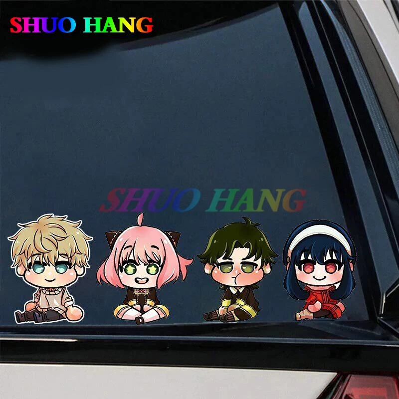 

Funny Spy Family Anime Car Stickers DIY Decals Car Accessories Windows Decor Vinyl Car Accessories Personalized Decal