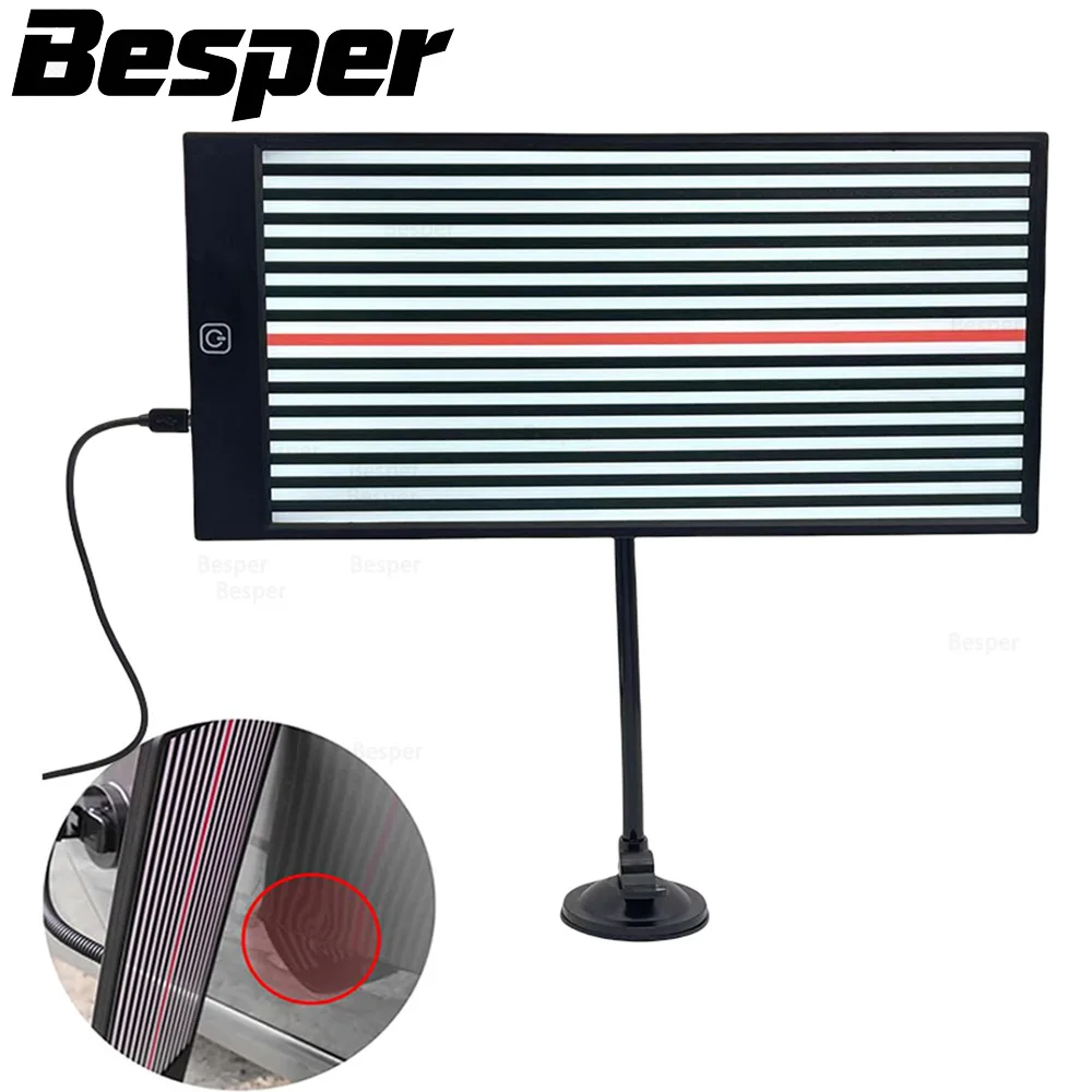 LED Light Line Wire Board Car Paintless Dent Removal Support Battery USB Reflection Board Tools For Car Depression Assist Repair