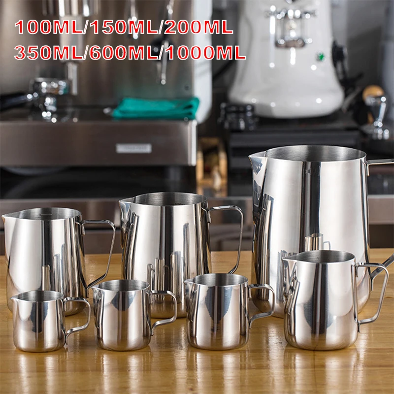 Stainless Steel Milk Frothing Pitcher Espresso Steam Coffee Barista Craft Latte Cappuccino Milk Cream Cup Frothing Jug Pitcher