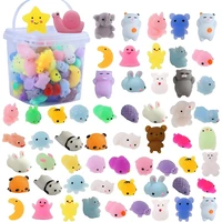 72PCS Mochi Squishy Toys Squishies Fidget Toys Kawaii Animals for Party Favors Classroom Prize Fillers Pack Bulk Gift Boys Girls 1