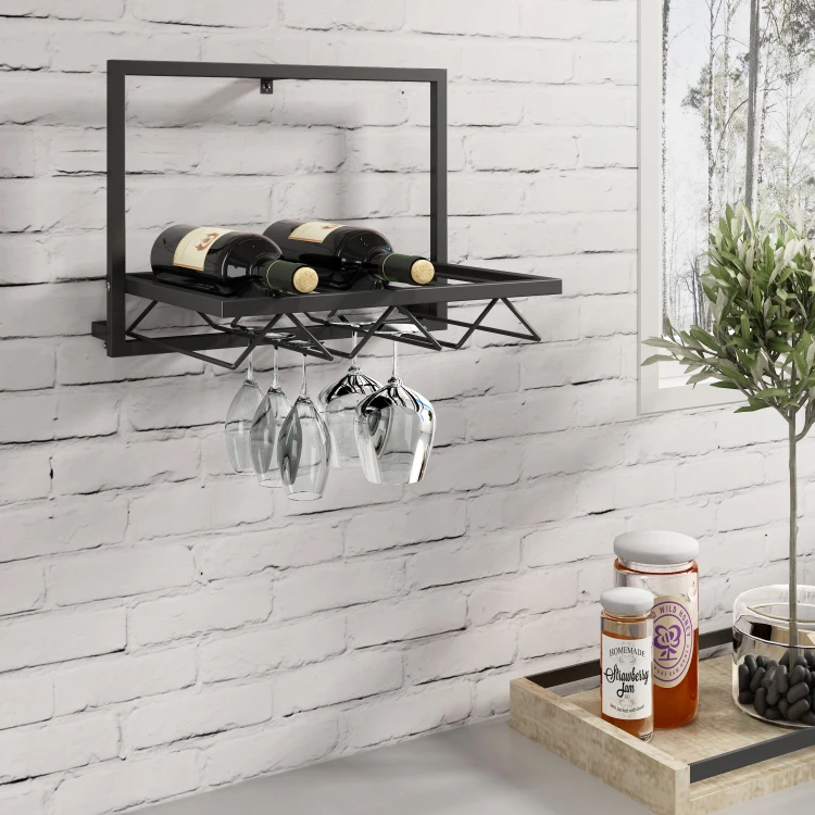 Living Dining Room Half High end wine coffee bar storage display cabinet Kitchen Sideboard Liquor Glass Holder Wine Rack Cabinet
