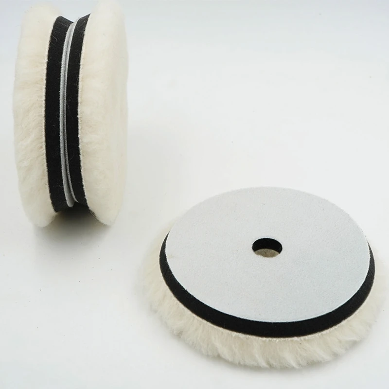 Car Polishing Pad 1Pc 6"/7" Wool for Polisher Machine Waxing Polishing Buffing Car Paint Care