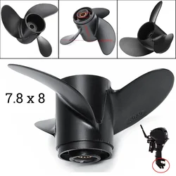 1pc Boat Outboard Propeller For Tohatsu Nissan Mercury Aluminum Outboard Propeller 7.8 Aluminum Alloy Durable Accessories NEW