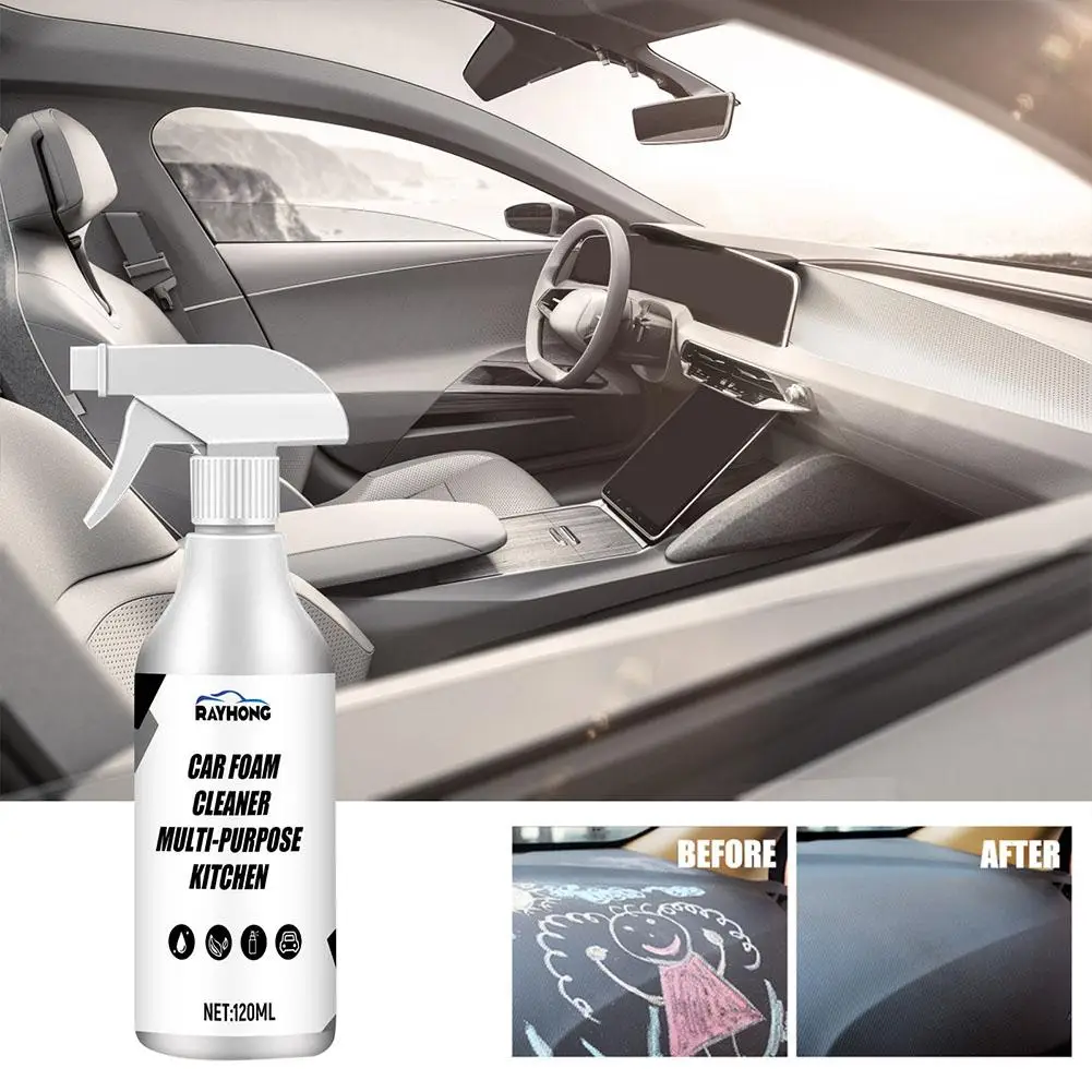 

120ml foam cleaner spray multifunctional anti-aging, maintenance and cleaner renovation special car decontamination, C0Z6