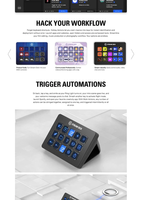 Original Elgato Stream Deck +, Audio Mixer, Production Console And Studio  Controller For Content Creators, Streaming, Gaming, - Auxiliary Devices -  AliExpress