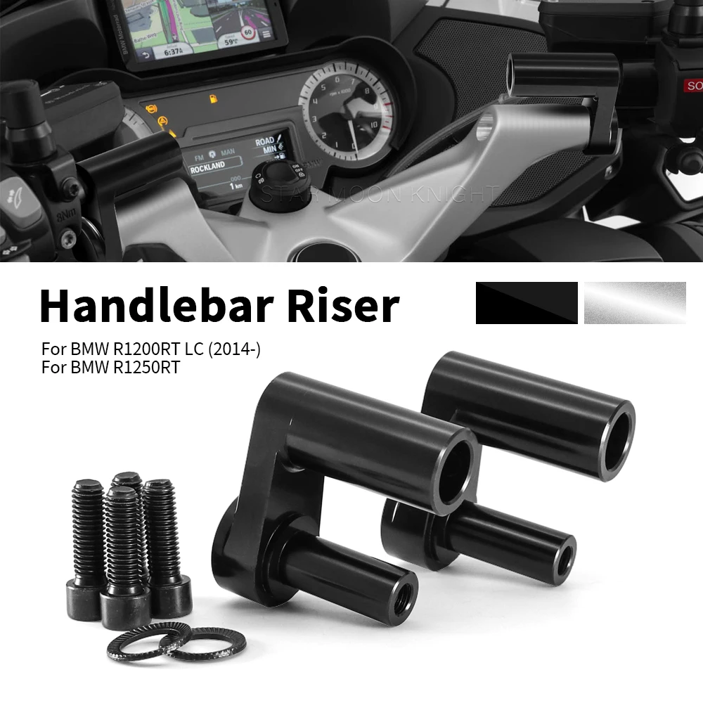 

Motorcycle 1.625" Adjustable Handle Bar Riser Clamp Extend Handlebar Adapter For BMW R1200RT R 1200 RT 2014- R 1250 RT R1250RT