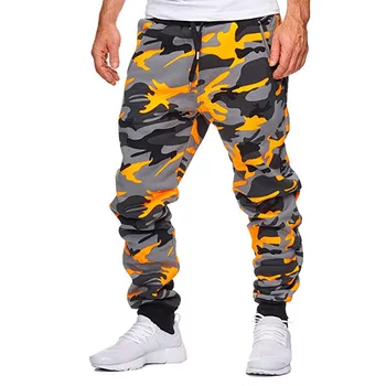 Pantaloni da uomo autunnali Casual Jogger Camouflage caviglia fasciata a vita media pantaloni Casual Cargo moda maschile Cool Sports Streetwear nuovo 1