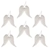 6 Pcs Christmas Ornaments Angel Wing Tree for Foam Baby Shower Thank You Gifts Decor Child Decorations Clearance 1