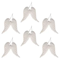  6 Pcs Christmas Ornaments Angel Wing Tree for Foam Baby Shower Thank You Gifts Decor Child Decorations Clearance 1