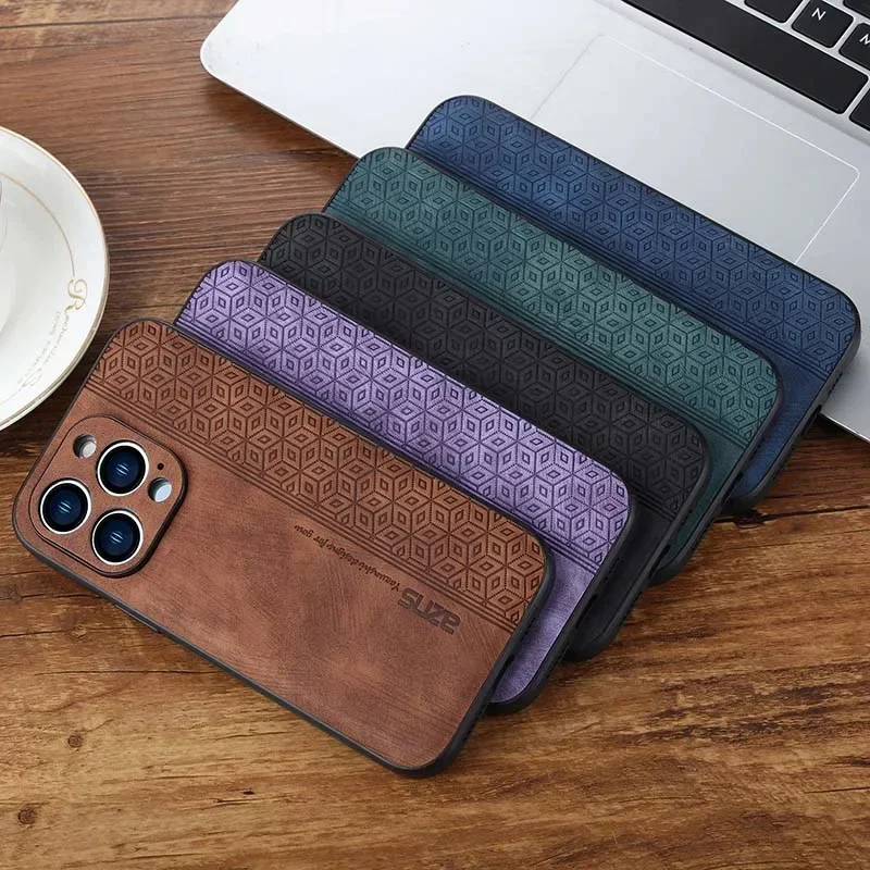 Leather Business Elite Shockproof Phone Case Cover