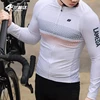 LAMEDA Men's Cycling Jersey Quick Dry Breathable Spring Bike Long Sleeve Bicycle Top Racing Clothing MTB Jersey Man with Pockets 1