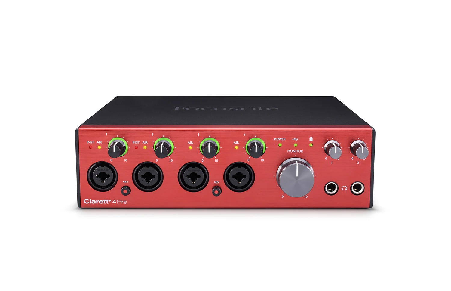 Focusrite Clarett 4 PC 및 mac용 완벽한 크리에이터를 위한 다목적 18 인/8 아웃 오디오 인터페이스, 포커스 라이트 클라렛