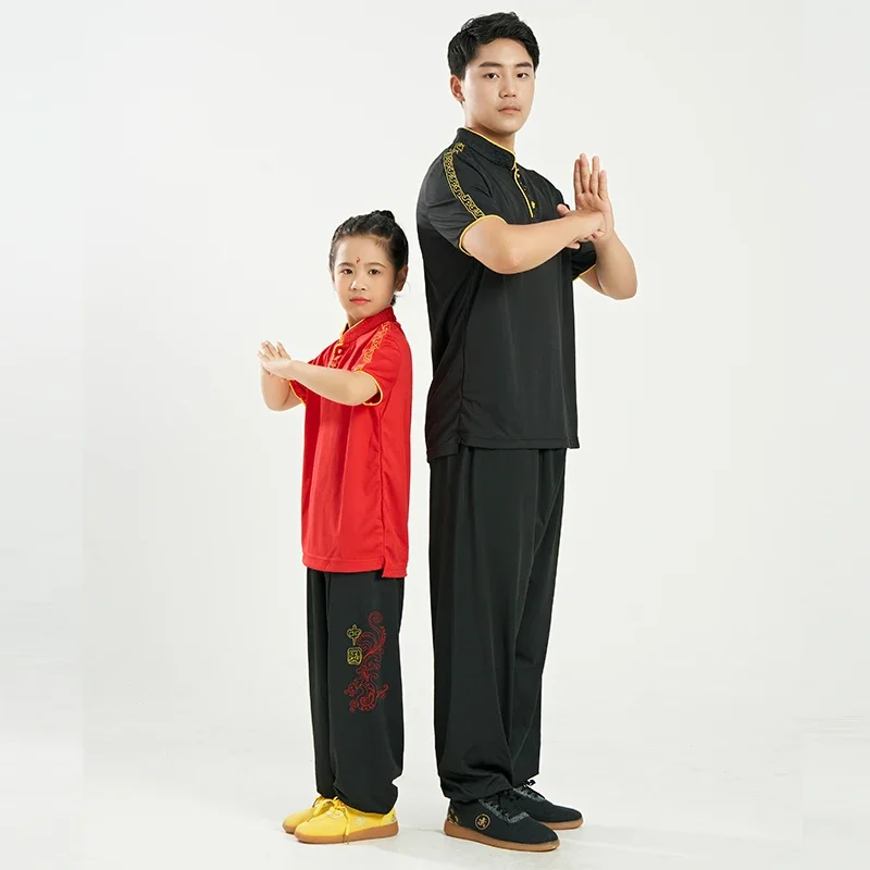 Bloomers Yoga Tai Chi Pants Wushu Pants Training Wing Chun Wide Leg Light And Smooth Elastic Waist Children